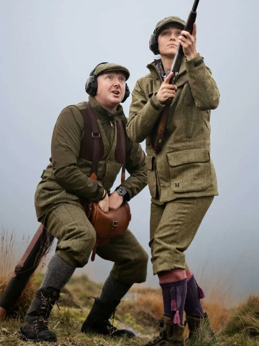 harkila_jura_gtx_waterpro_6.webp Women Harkila Jura GTX Waterproof Tweed Jacket - Womens - Olive