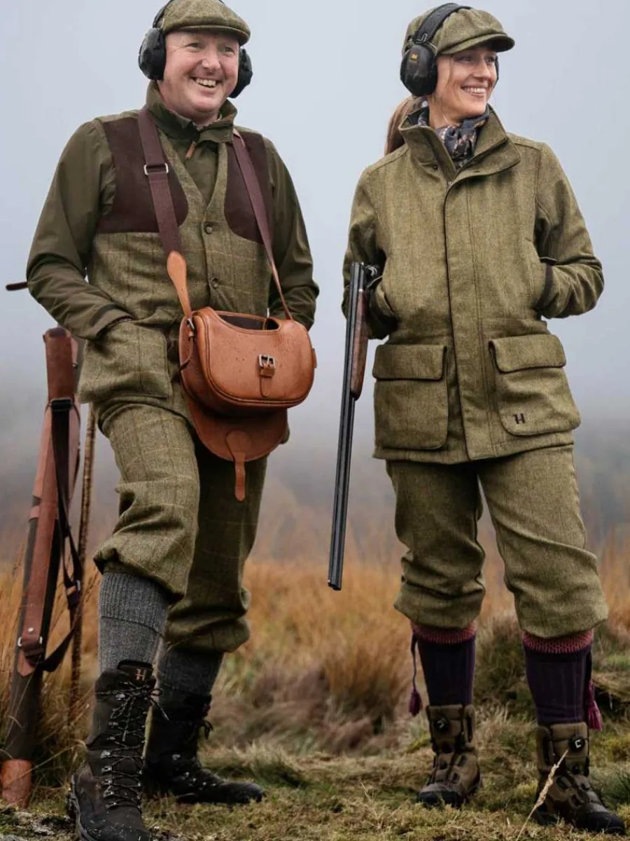 harkila_jura_gtx_waterpro_7.webp Women Harkila Jura GTX Waterproof Tweed Jacket - Womens - Olive