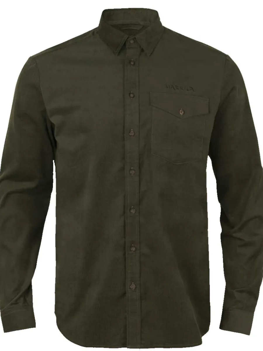 Harkila Kaldfjord Corduroy Shirt - Mens - Willow Green