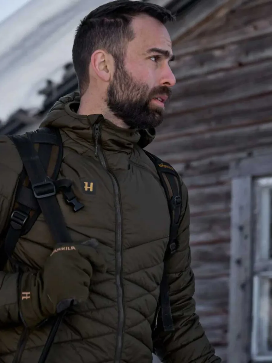 Harkila Logmar Insulated Packable Hooded Jacket - Mens - Willow Green