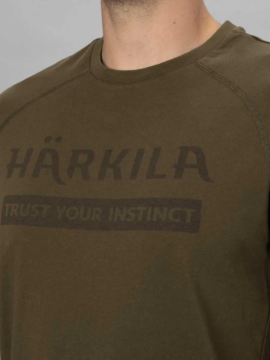 Harkila Logo T-shirt - Mens - Willow Green
