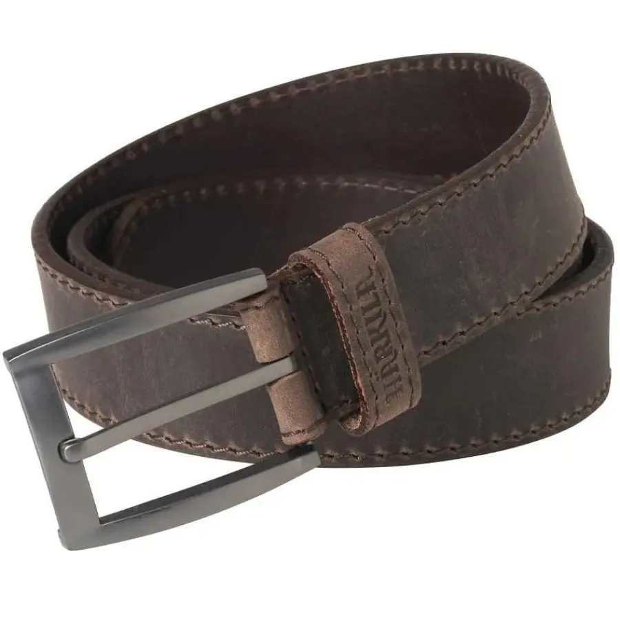 Harkila Mens Arvak Leather Belt - Deep Brown