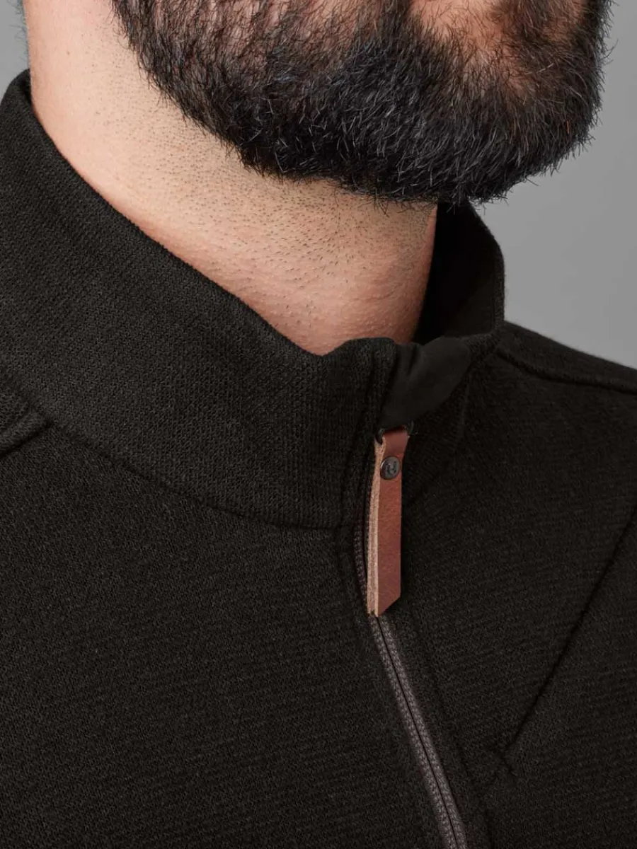 Harkila Metso Full Zip Sweater - Mens - Shadow Brown