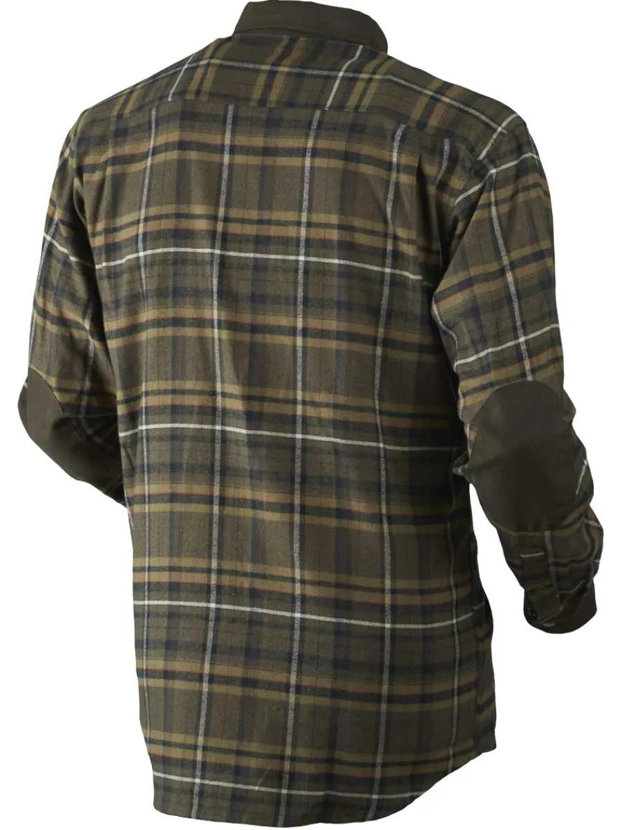 Harkila Pajala Shirt - Mens Brushed Cotton - Willow Green Check
