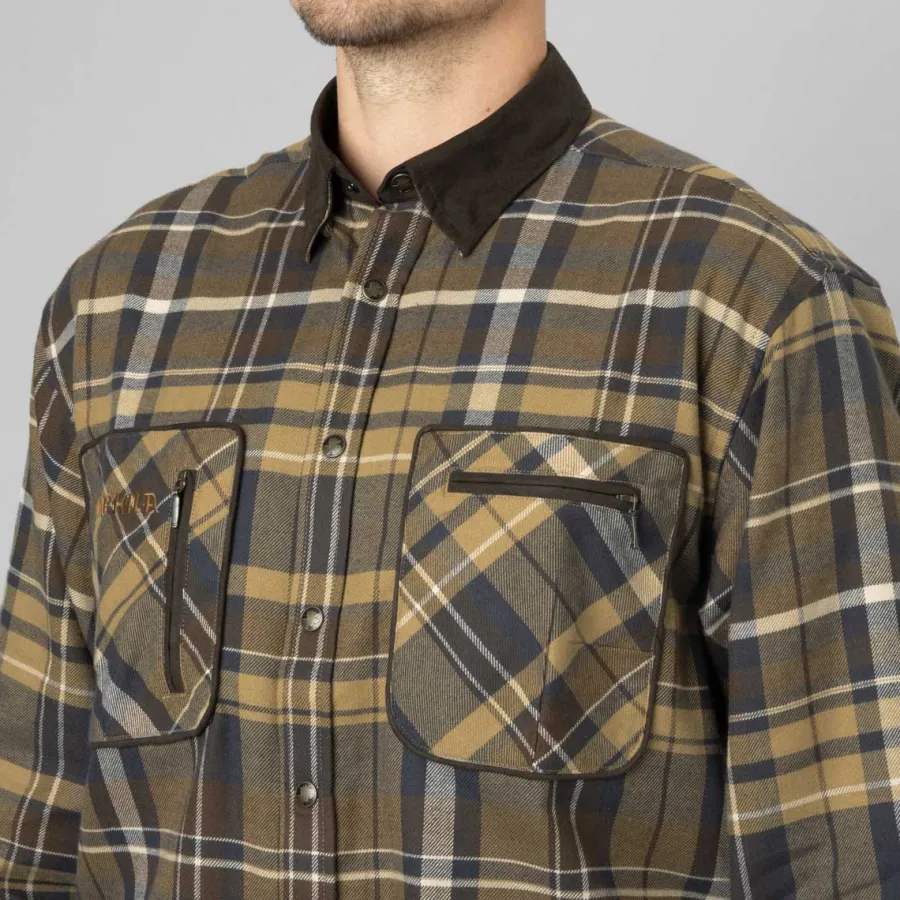 harkila_pajala_shirt__men_4-4.webp Harkila Pajala Shirt - Mens Brushed Cotton - Antique Bronze Check