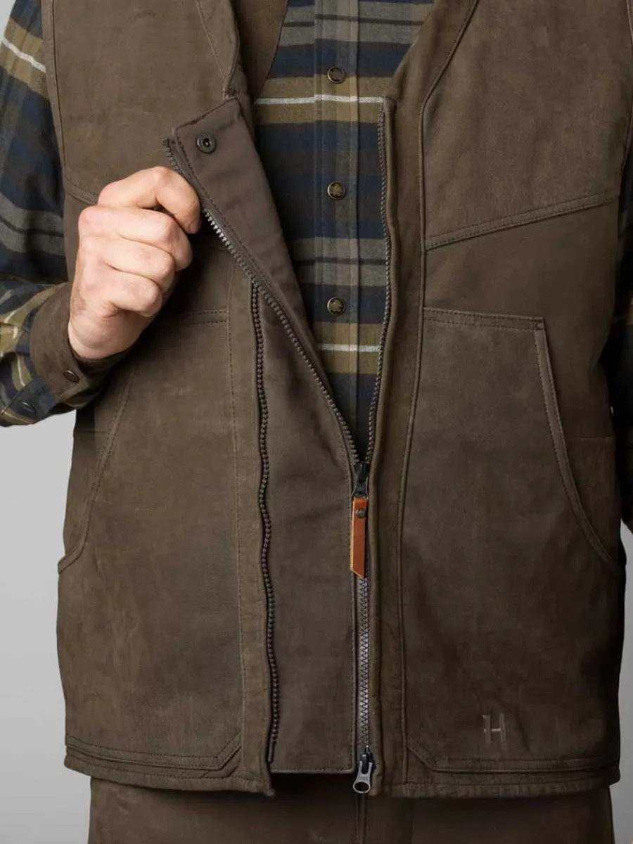 harkila_pro_hunter_leathe_8-1.webp Harkila Pro Hunter Leather Waistcoat - Mens - Willow Green