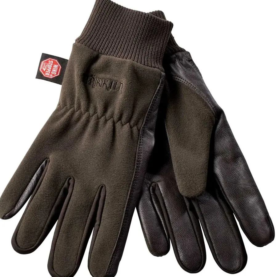 Harkila Pro Shooter Gloves - GORE Windstopper - Shadow Brown