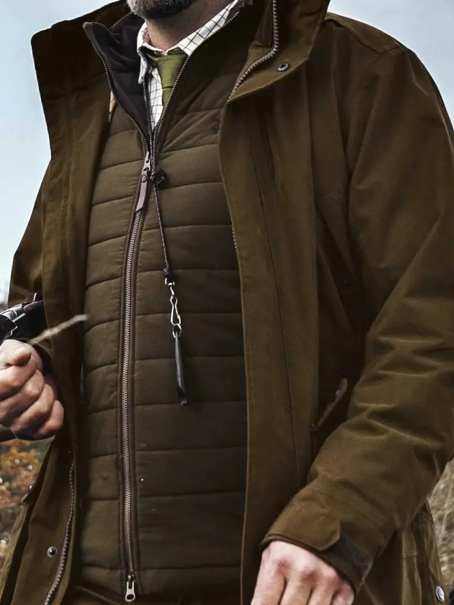 Harkila Retrieve Insulated Cardigan - Mens - Dark Warm olive