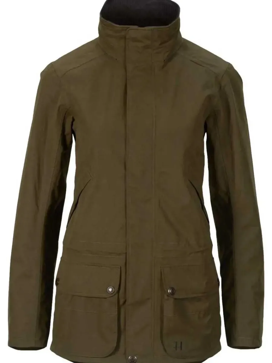 Women Harkila Retrieve Waterproof Jacket - Womens - Warm Olive