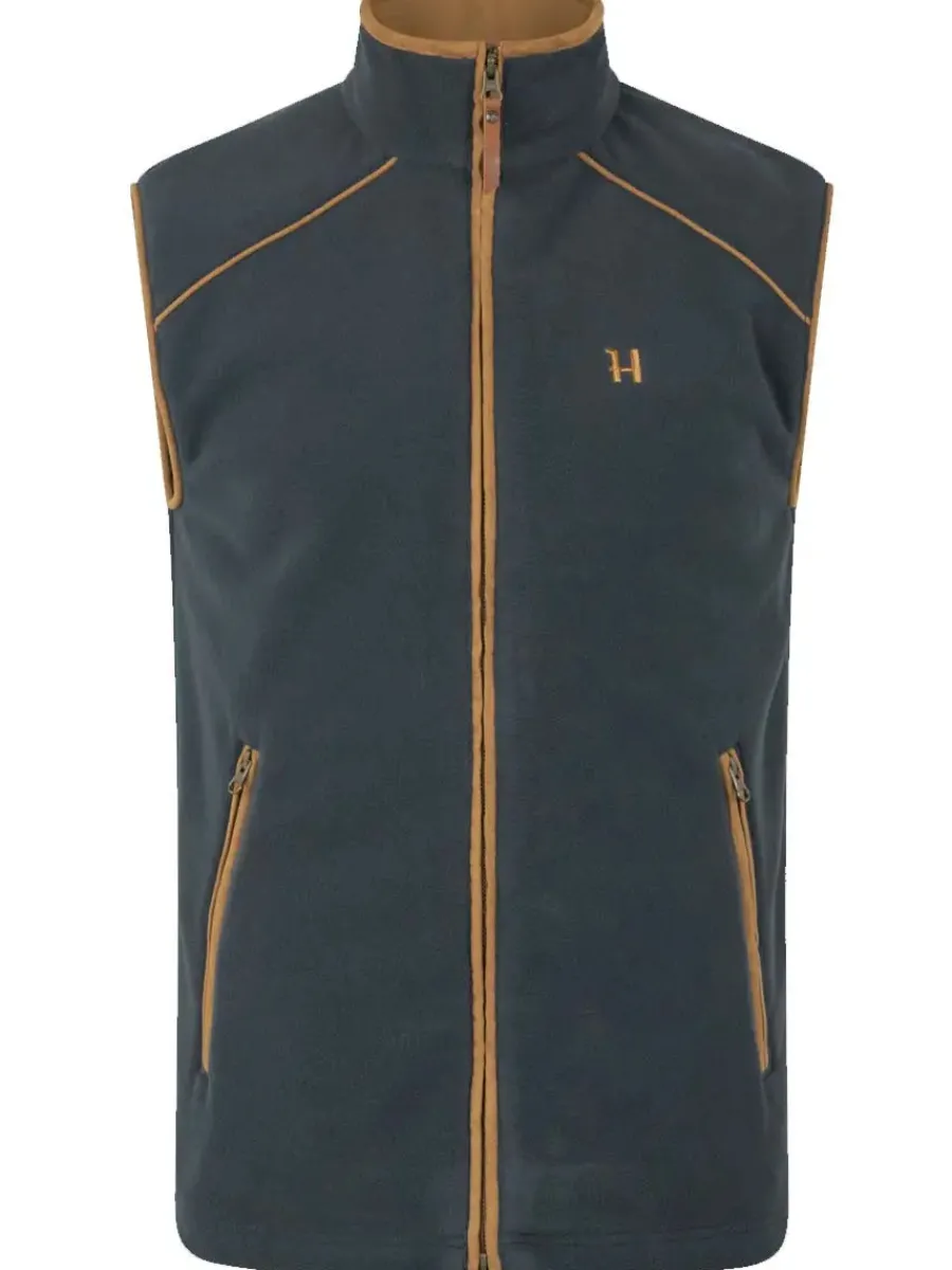 Harkila Sandhem 200 Fleece Gilet - Mens Polartec - Dark Navy