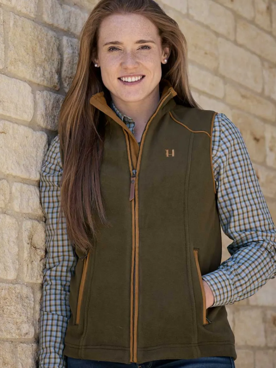 Women Harkila Sandhem 200 Fleece Gilet - Women's - Willow Green