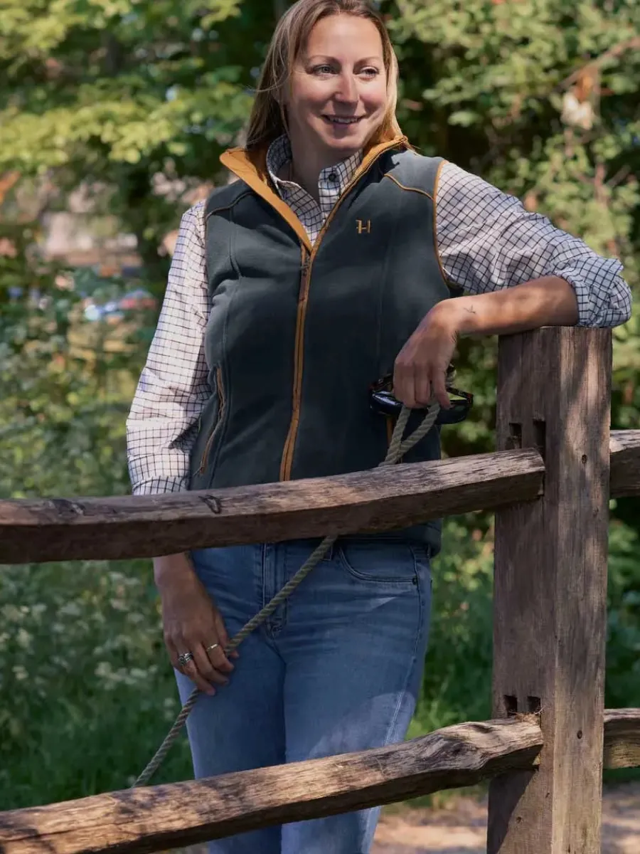 Women Harkila Sandhem 200 Fleece Gilet - Women's - Dark Navy