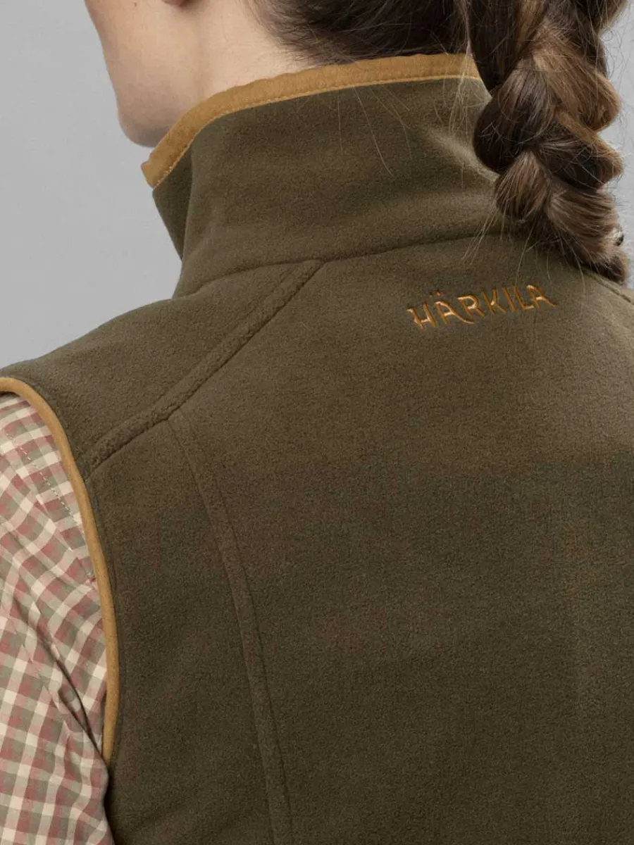harkila_sandhem__fleece_g_2-4.webp Women Harkila Sandhem 200 Fleece Gilet - Women's - Willow Green