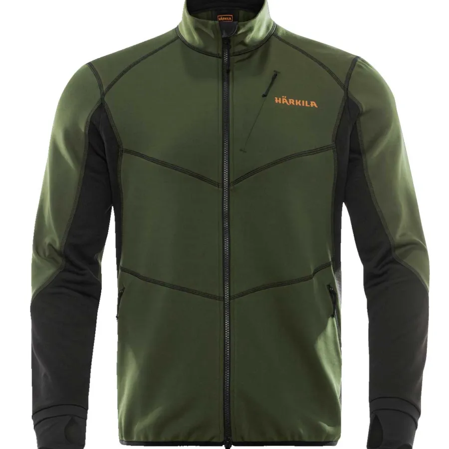 Harkila Scandinavian Fleece Jacket - Mens - Duffel Green & Black