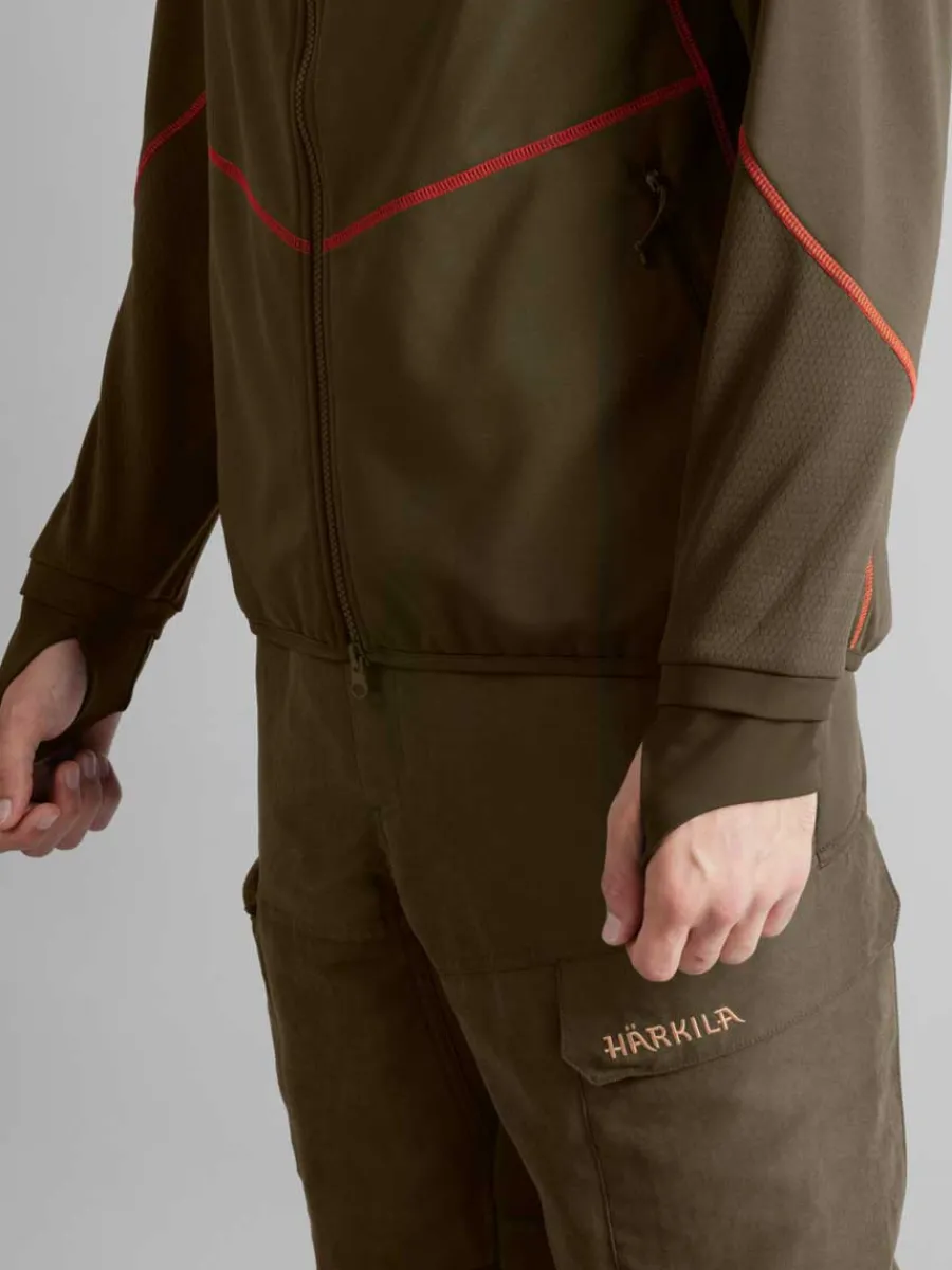 harkila_scandinavian_flee_3-1.webp Harkila Scandinavian Fleece Jacket - Mens - Willow Green & Shadow Brow