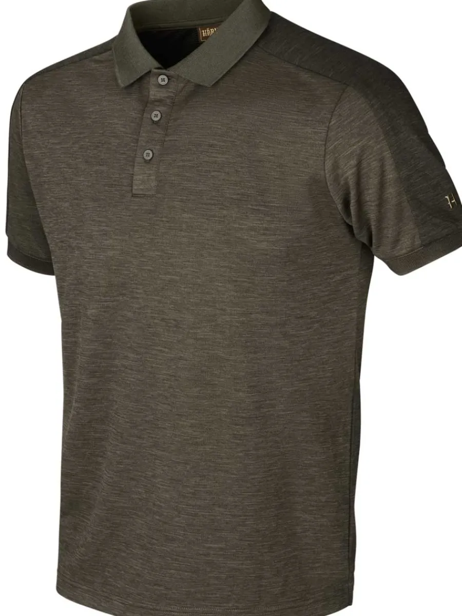 Harkila Tech Polo Shirt - Mens Arc-Stretch - Willow Green