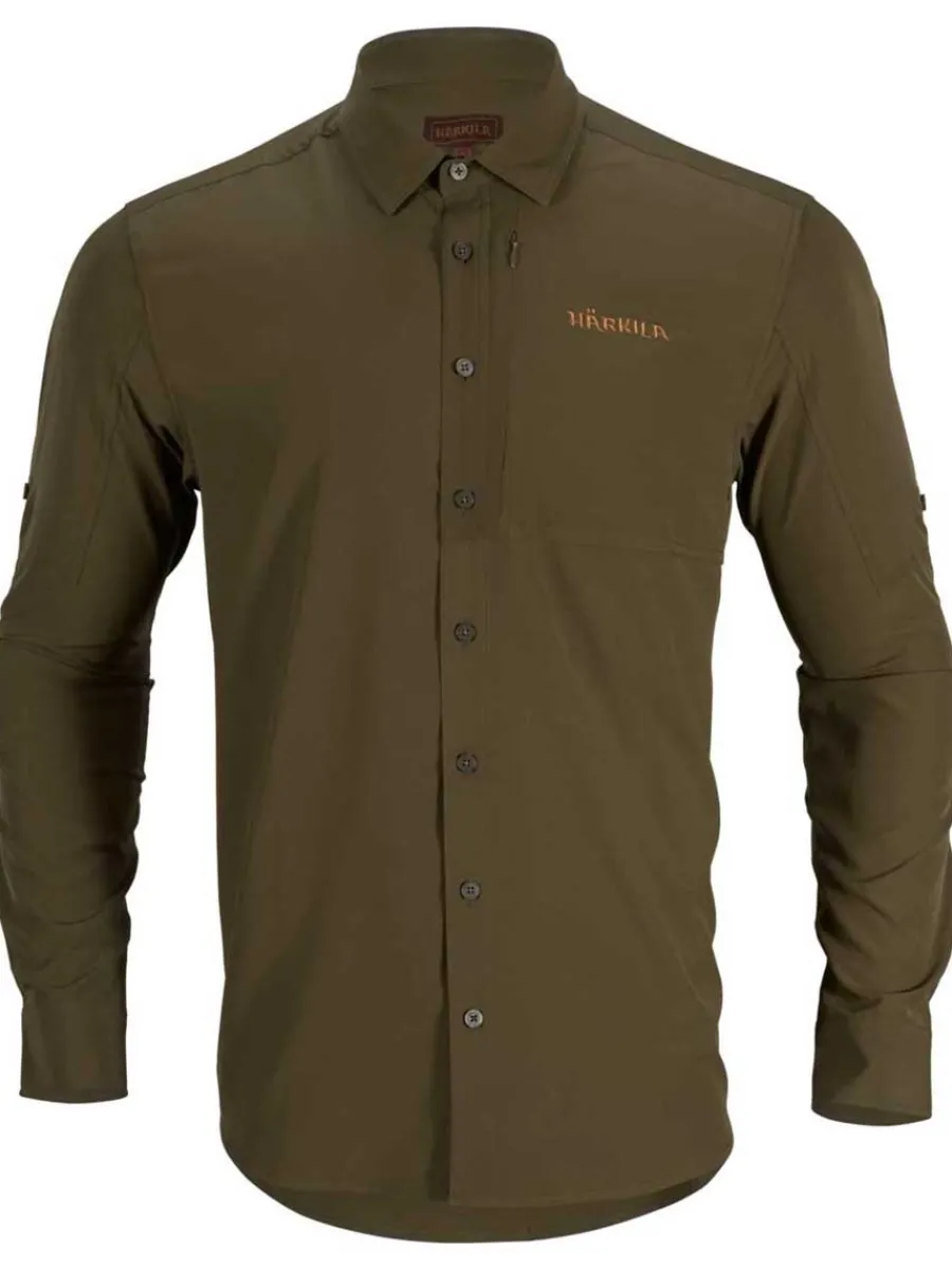 Harkila Trail Long Sleeve Shirt - Mens - Willow Green