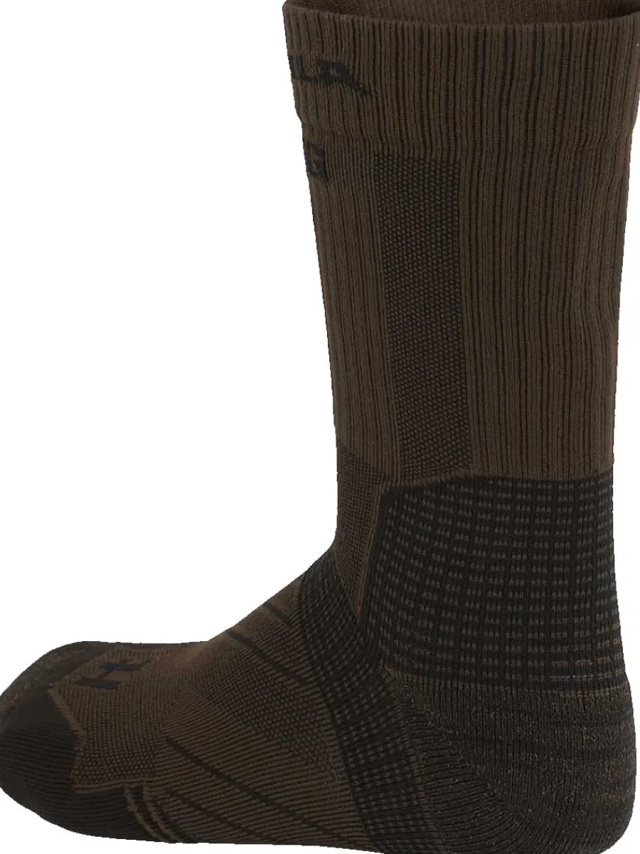 harkila_trail_socks__nano_1.webp Harkila Trail Socks - Nanoglide & Insect Repellent - Dark Olive/Willow