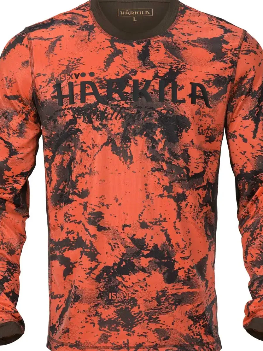 Harkila Wildboar Pro Long Sleeve T-Shirt - Mens - Orange Blaze