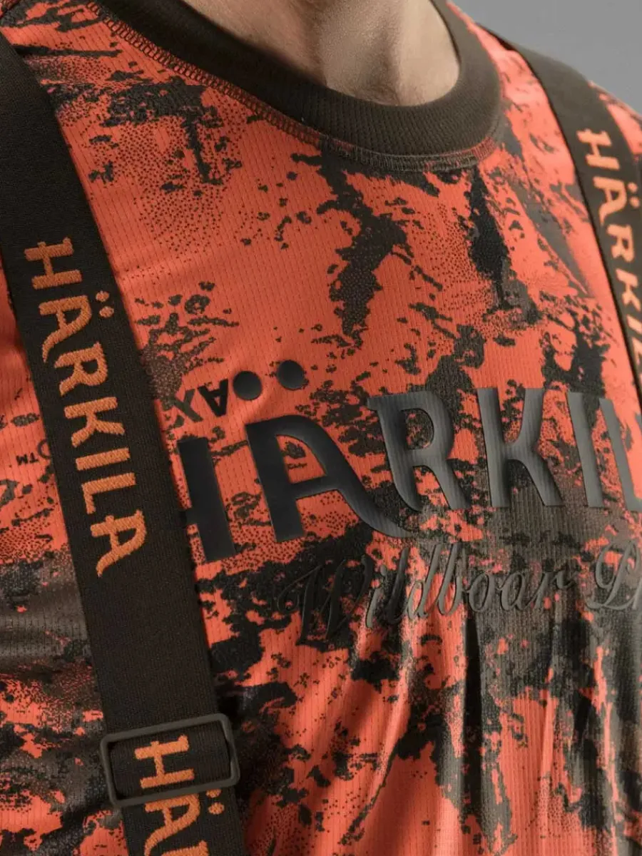 Harkila Wildboar Pro Long Sleeve T-Shirt - Mens - Orange Blaze