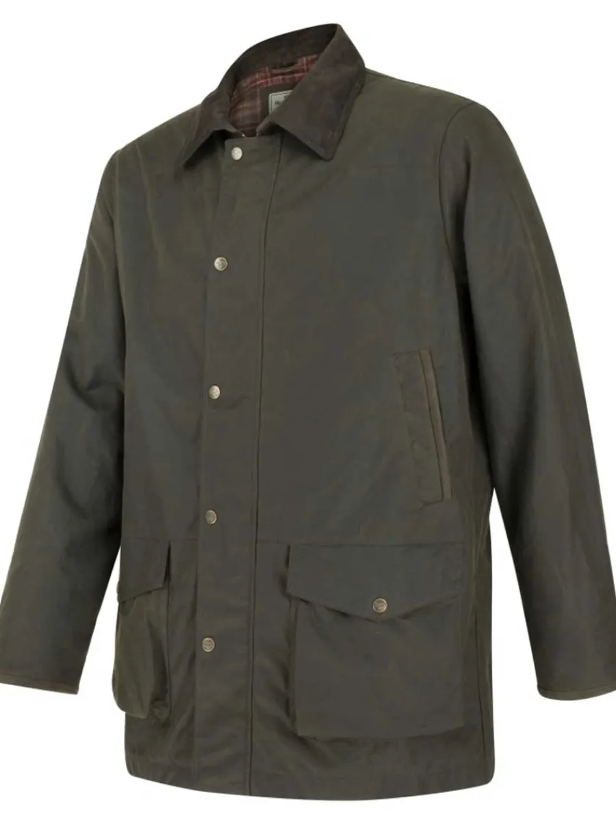 Hoggs of Fife Caledonia Men's Wax Jacket - Antique Olive