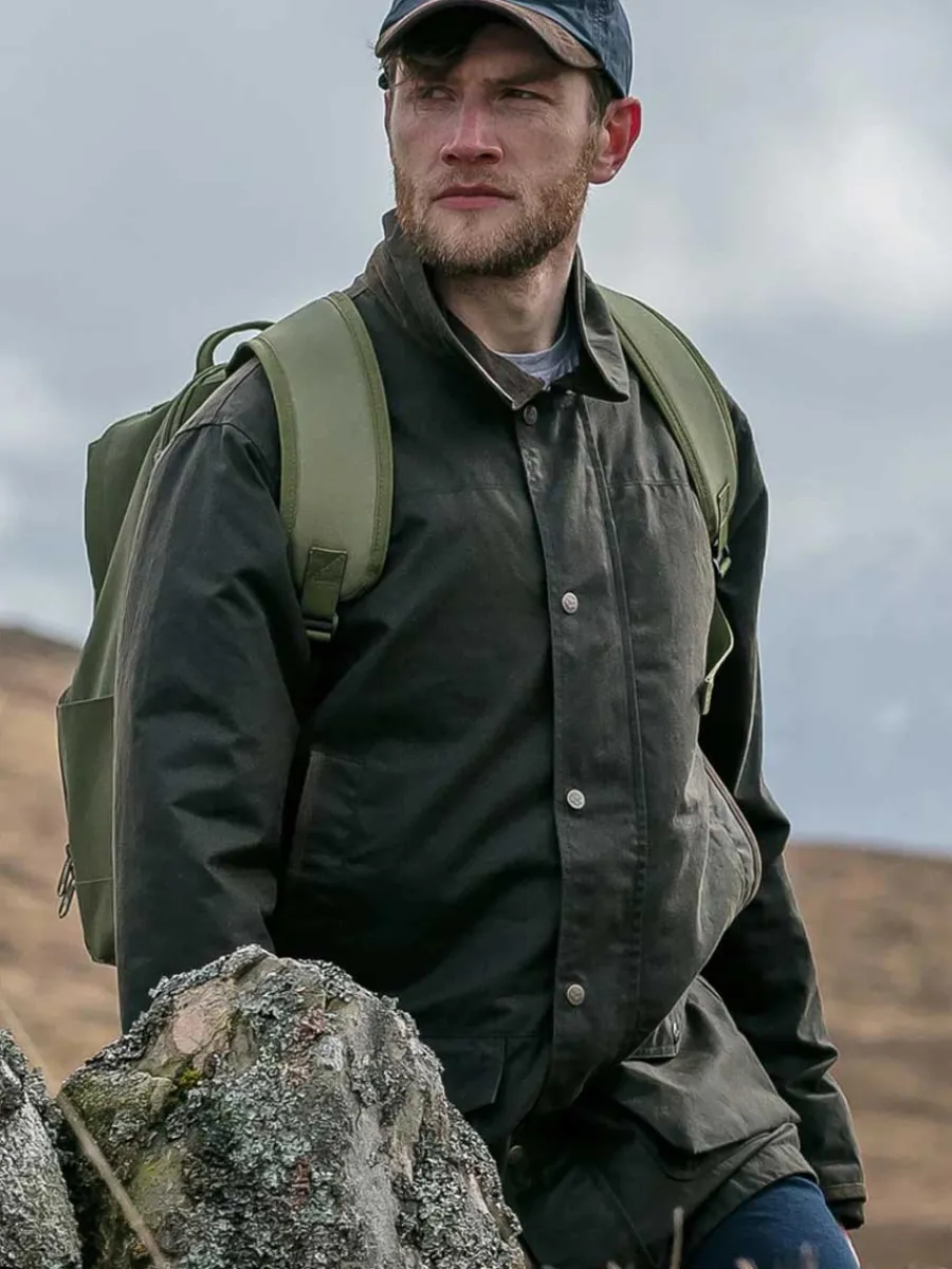 hoggs_of_fife_caledonia_m_1.webp Hoggs of Fife Caledonia Men's Wax Jacket - Antique Olive