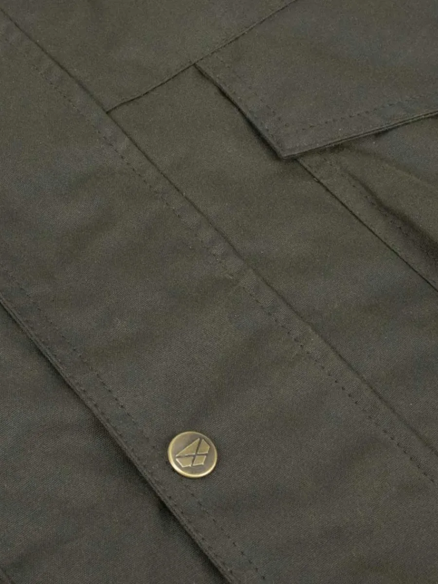 hoggs_of_fife_caledonia_m_4.webp Hoggs of Fife Caledonia Men's Wax Jacket - Antique Olive