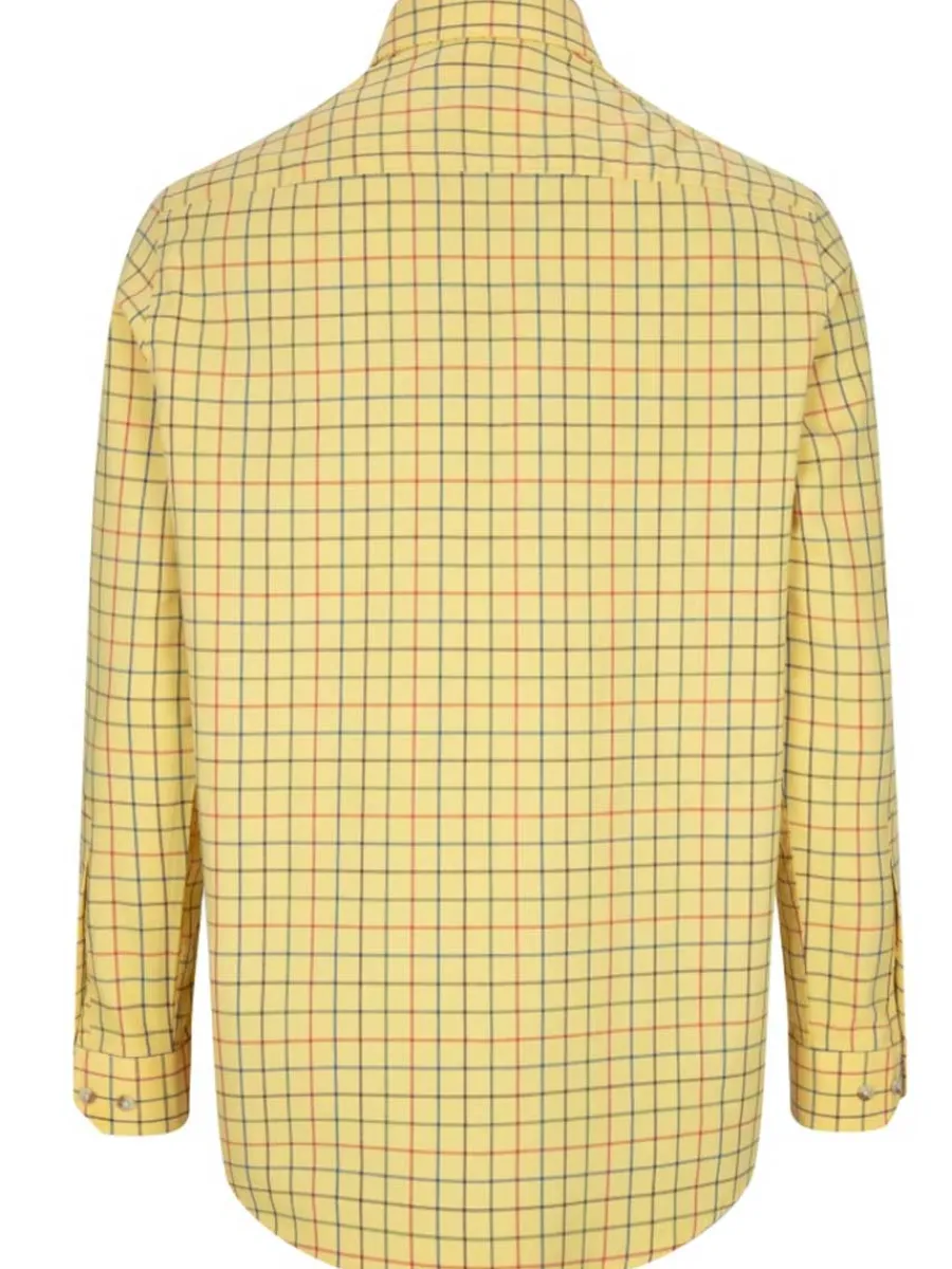 hoggs_of_fife_governor_pr_2.webp Hoggs of Fife Governor Premier Tattersall Shirt - Mens - Gold Check