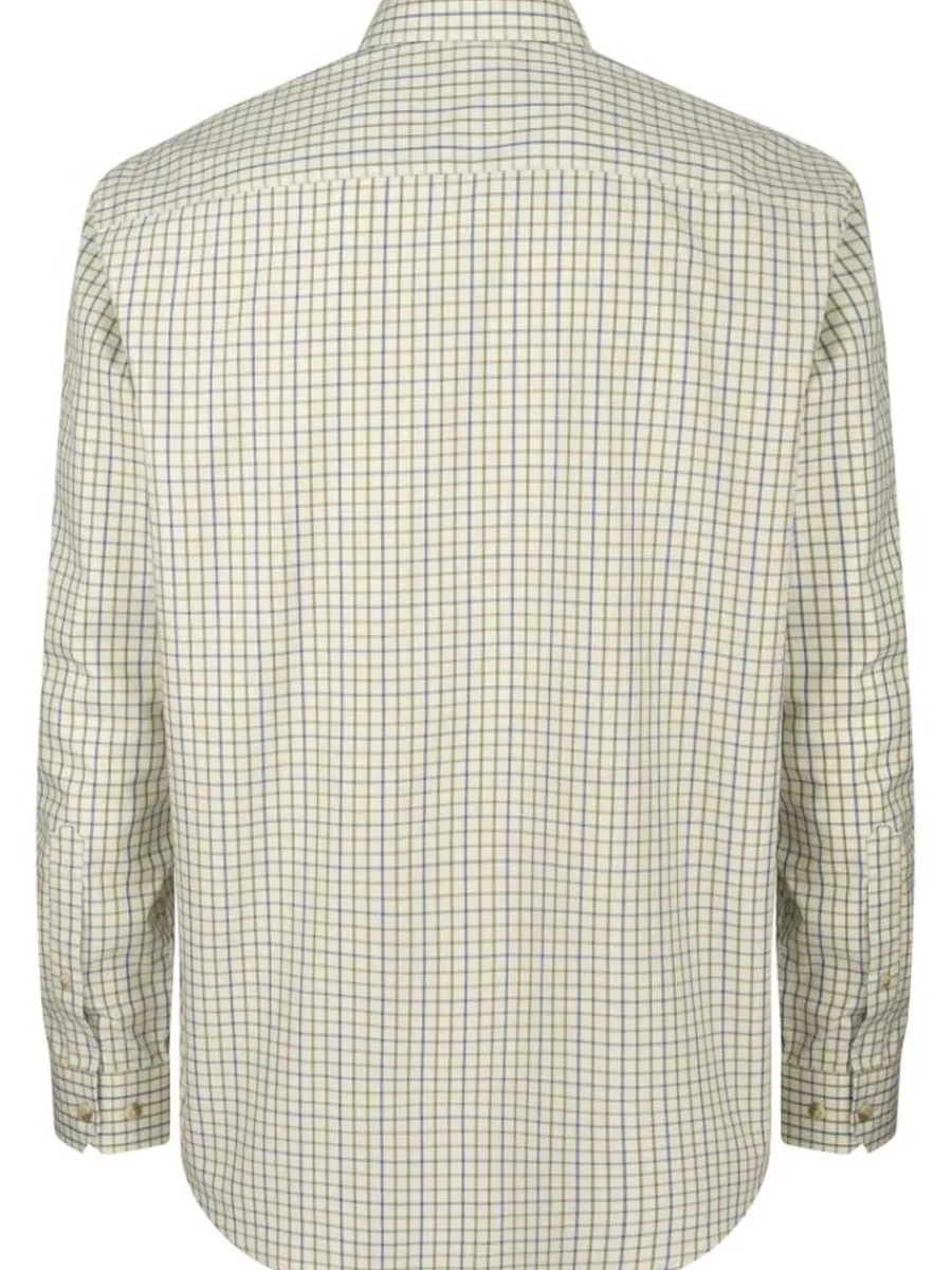 hoggs_of_fife_inverness_c_2-1.webp Hoggs of Fife Inverness Cotton Tattersall Shirt - Mens - Navy/Olive Ch