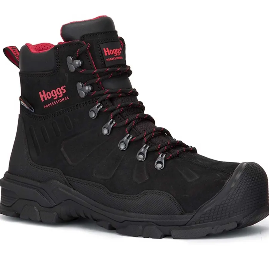 Hoggs of Fife Poseidon S3 Safety Lace-Up Boots - Mens - Black Nubuck