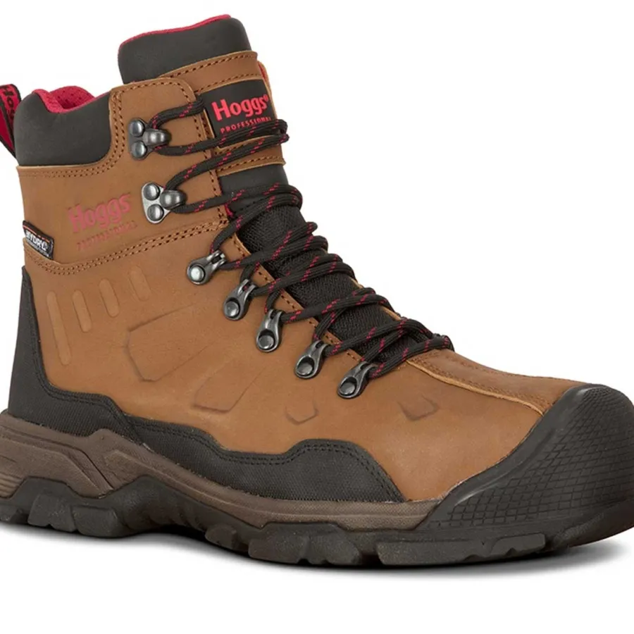 Hoggs of Fife Poseidon S3 Safety Lace-Up Boots - Mens - Tan Nubuck