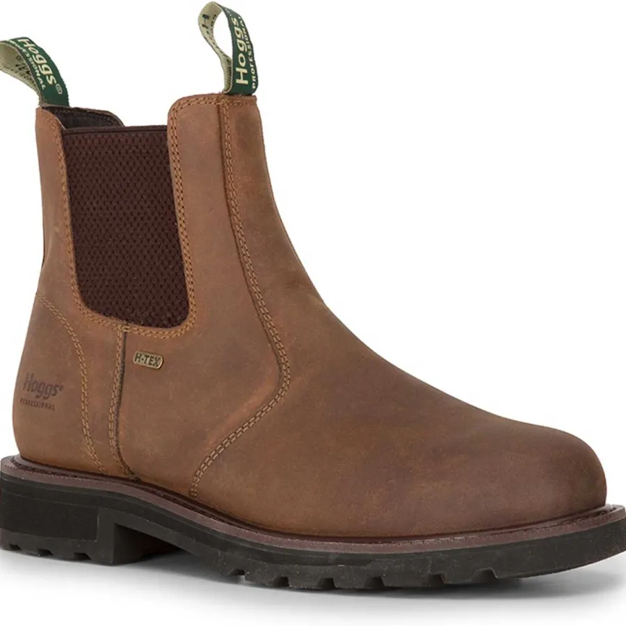 Hoggs of Fife Shire Pro Waterproof Dealer Boots - Crazy Horse Brown