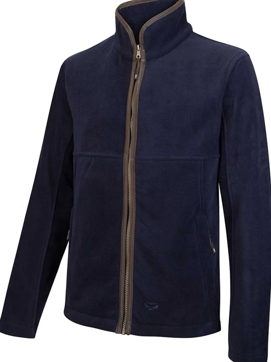 Hoggs of Fife Stenton Technical Fleece Jacket - Mens - Midnight Navy