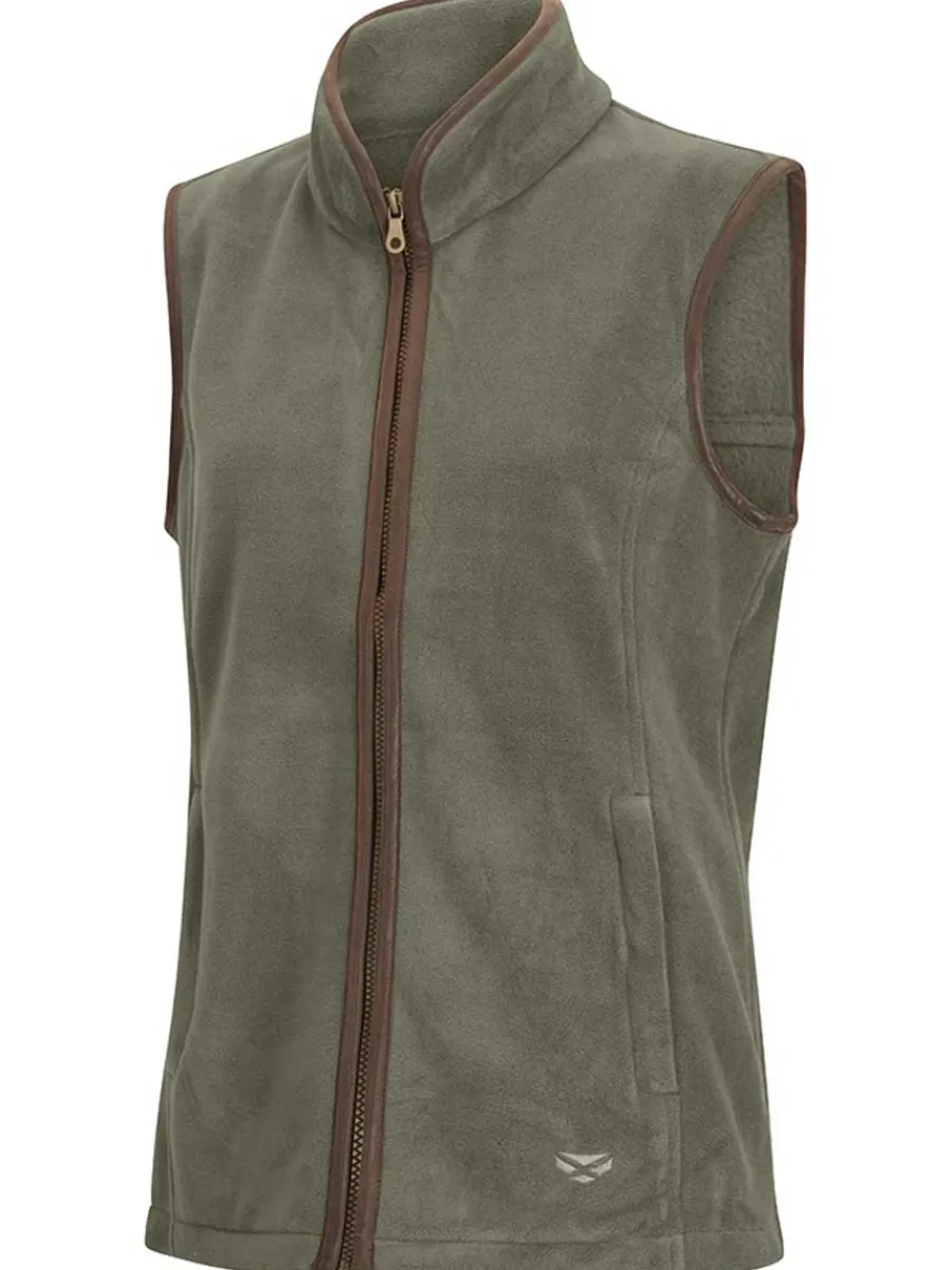Women Hoggs of Fife Stenton Technical Fleece Gilet - Ladies - Lovat Green