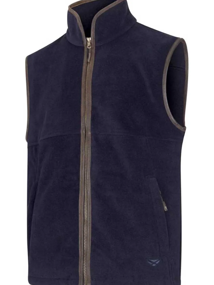 Hoggs of Fife Stenton Technical Fleece Gilet - Mens - Midnight Navy