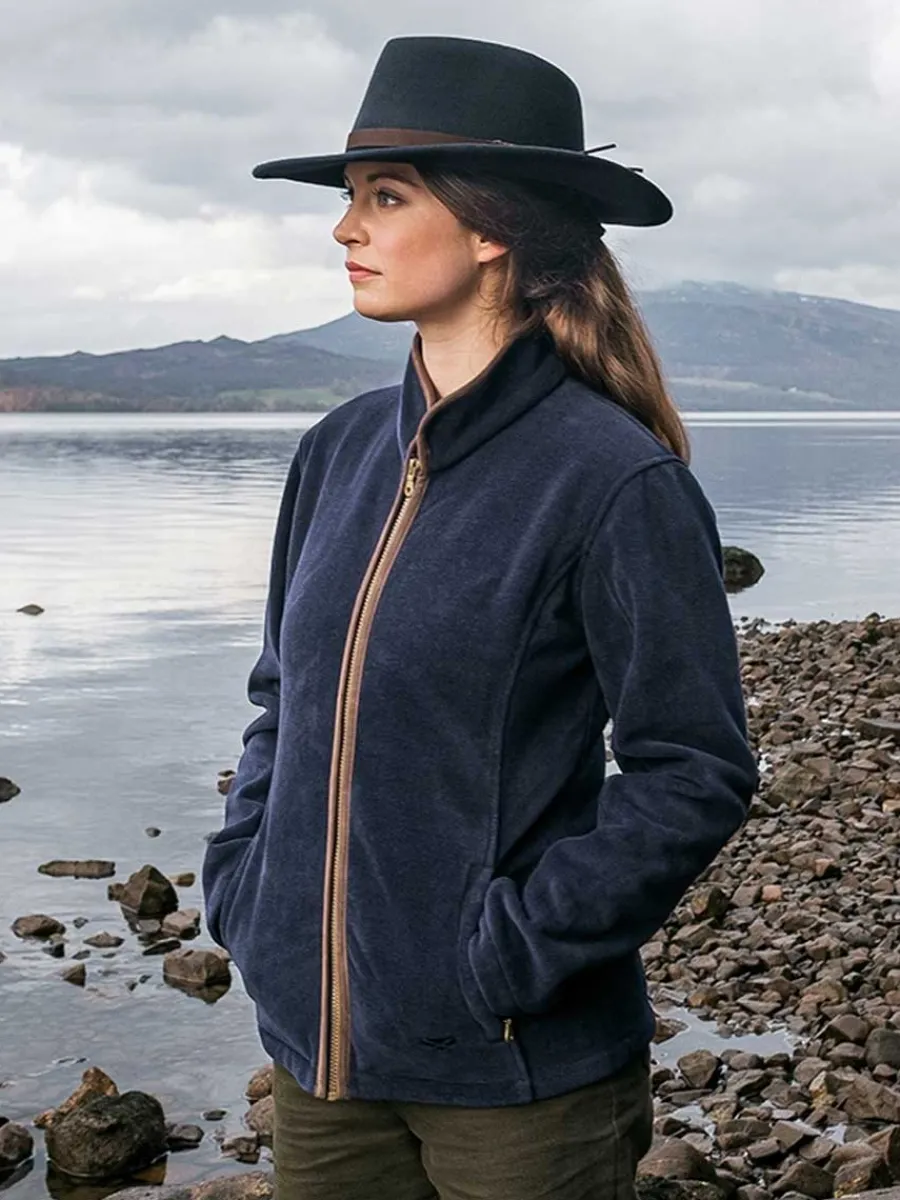hoggs_of_fife_stenton_tec_1-6.webp Women Hoggs of Fife Stenton Technical Fleece Jacket - Ladies - Midnight Navy