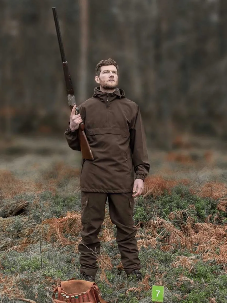 Hoggs of Fife Struther Smock Field Jacket - Mens - Dark Green