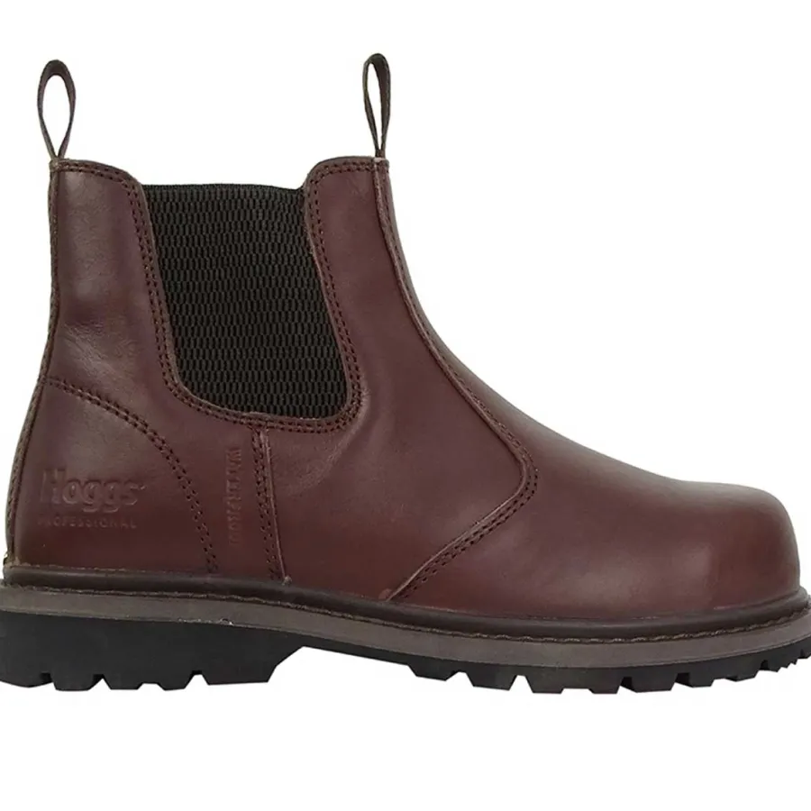 Hoggs of Fife Zeus Safety Dealer Boots - Mens - Full Grain Brown