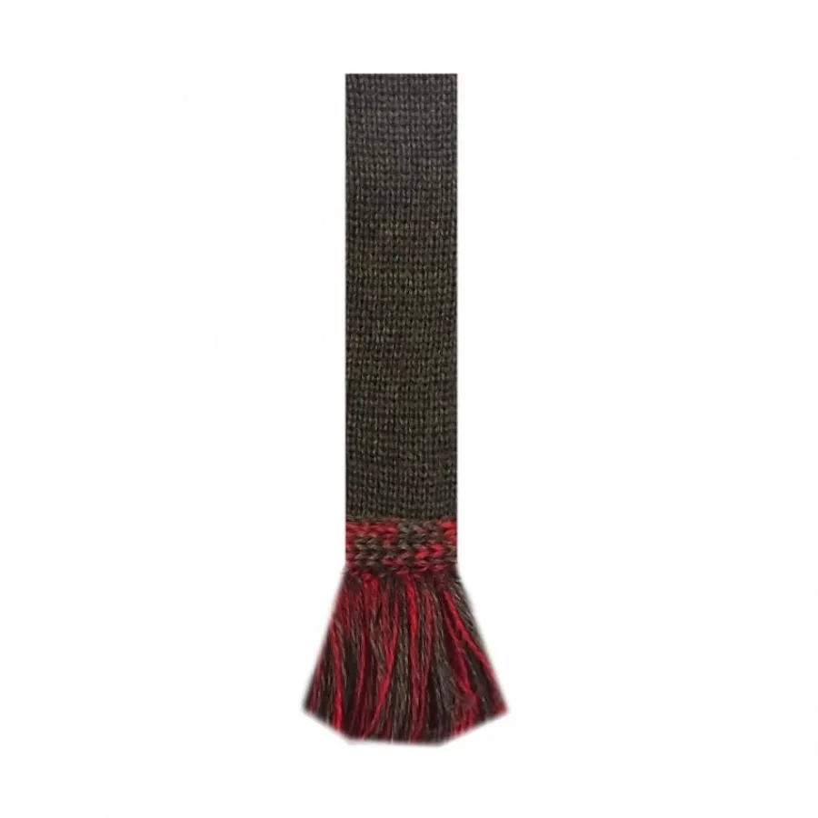House Of Cheviot Classic Garter Ties - Spruce & Brick Red