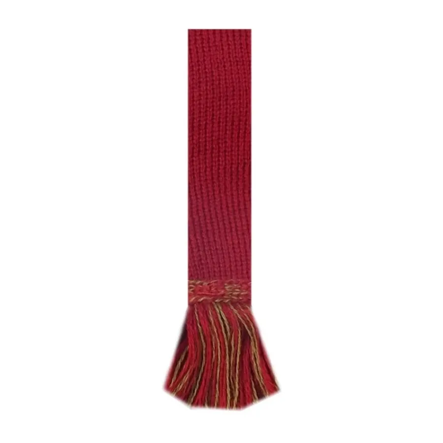 House Of Cheviot Classic Garter Ties - Brick Red & Ochre