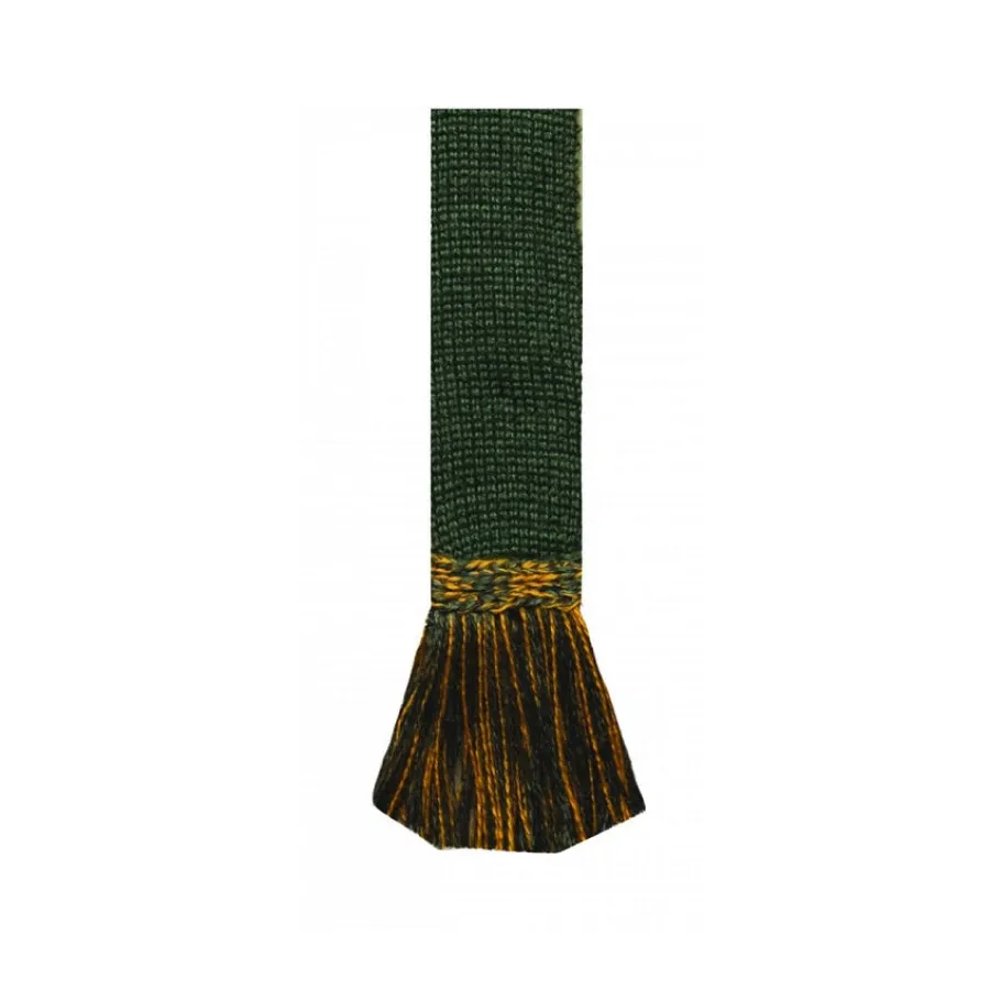 House Of Cheviot Classic Garter Ties - Spruce & Ochre