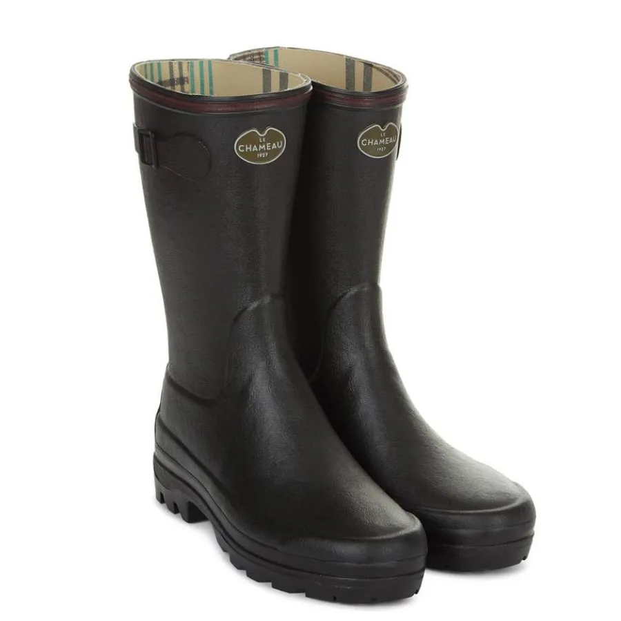 Women Le Chameau Boots - Ladies Giverny Jersey Lined Bottillon -