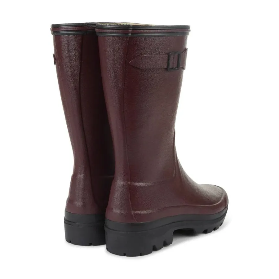 le_chameau_boots__ladies__2.webp Women Le Chameau Boots - Ladies Giverny Jersey Lined Bottillon - Cherry Red