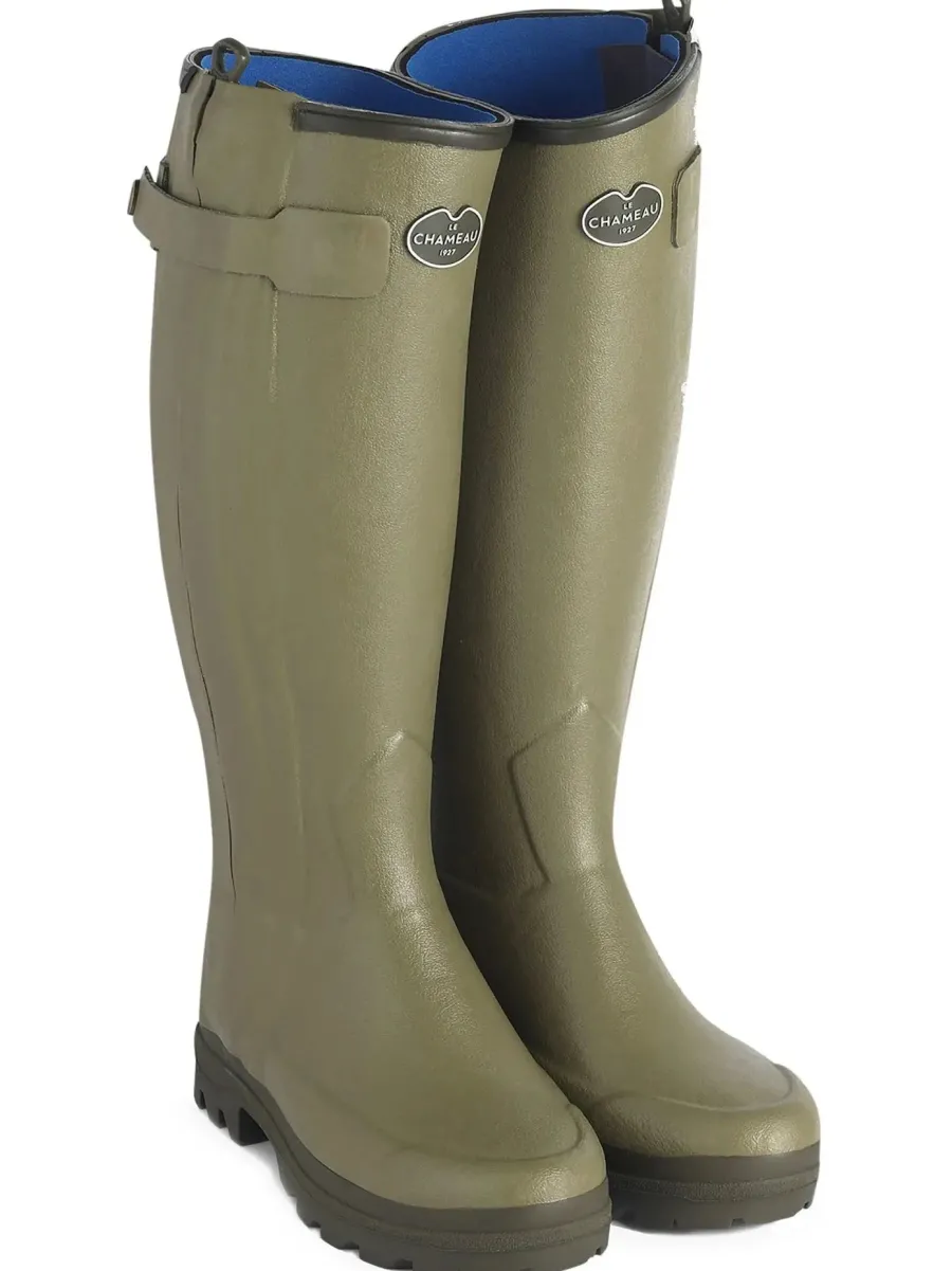 Le Chameau Chasseur Boots - Ladies Neoprene Lined Full Zip - Iconic Gr