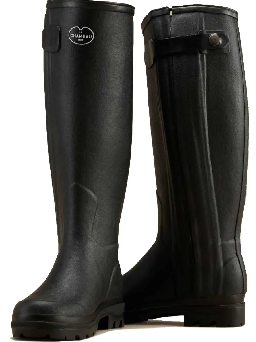 Le Chameau Chasseur Boots - Ladies Neoprene Lined Full Zip -