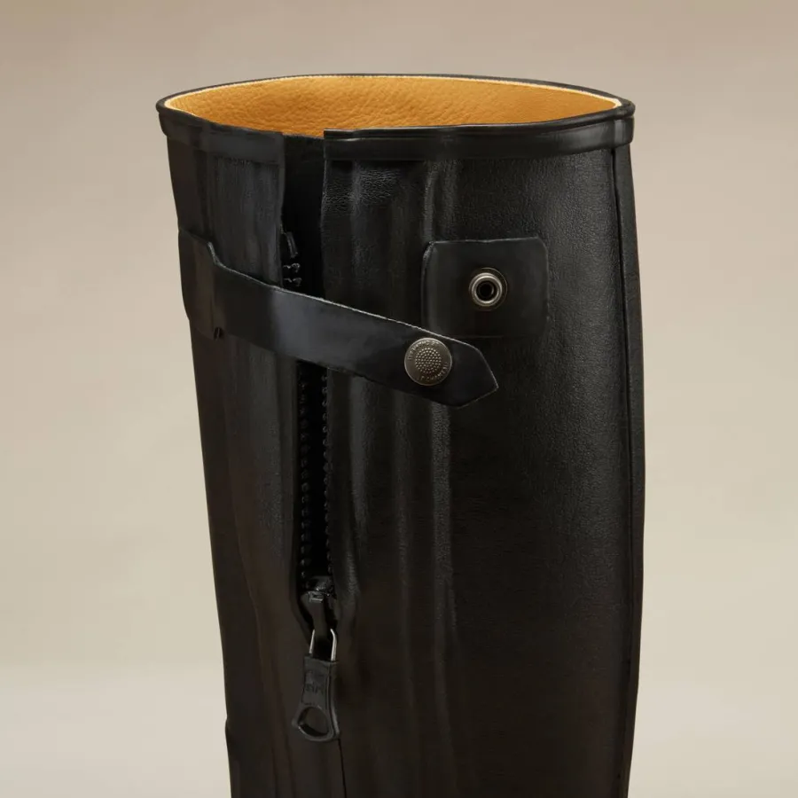 Le Chameau Chasseur Boots - Mens Leather Lined Full Zip -