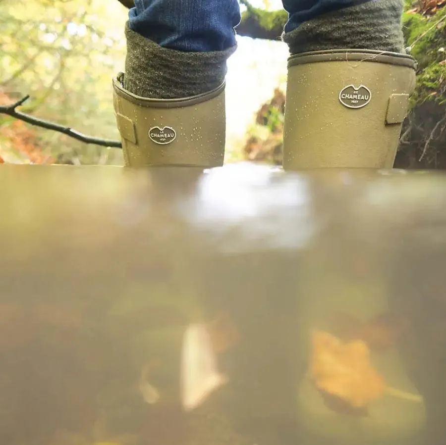 le_chameau_chasseur_boots_5-2.webp Le Chameau Chasseur Boots - Mens Neoprene Lined Full Zip - Iconic Gree