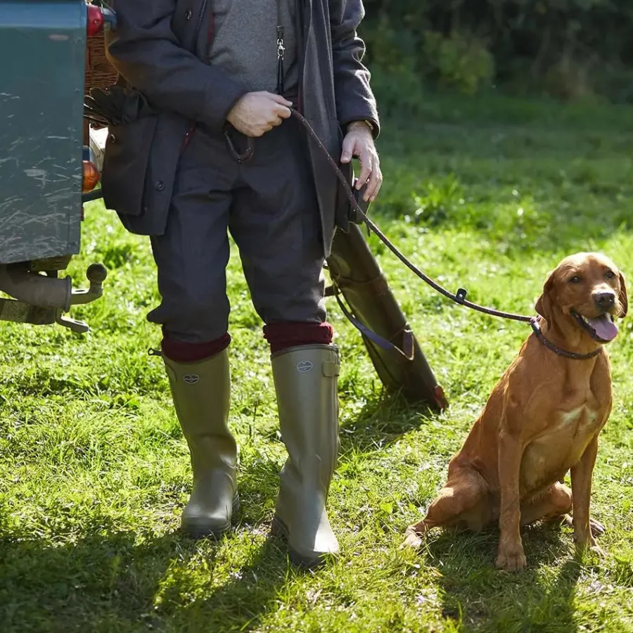 le_chameau_chasseur_boots_7-1.webp Le Chameau Chasseur Boots - Mens Neoprene Lined Full Zip - Iconic Gree