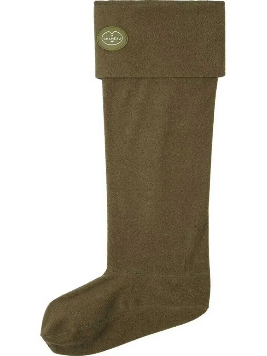 Le Chameau Fleece Boot Liners - Iconic Green