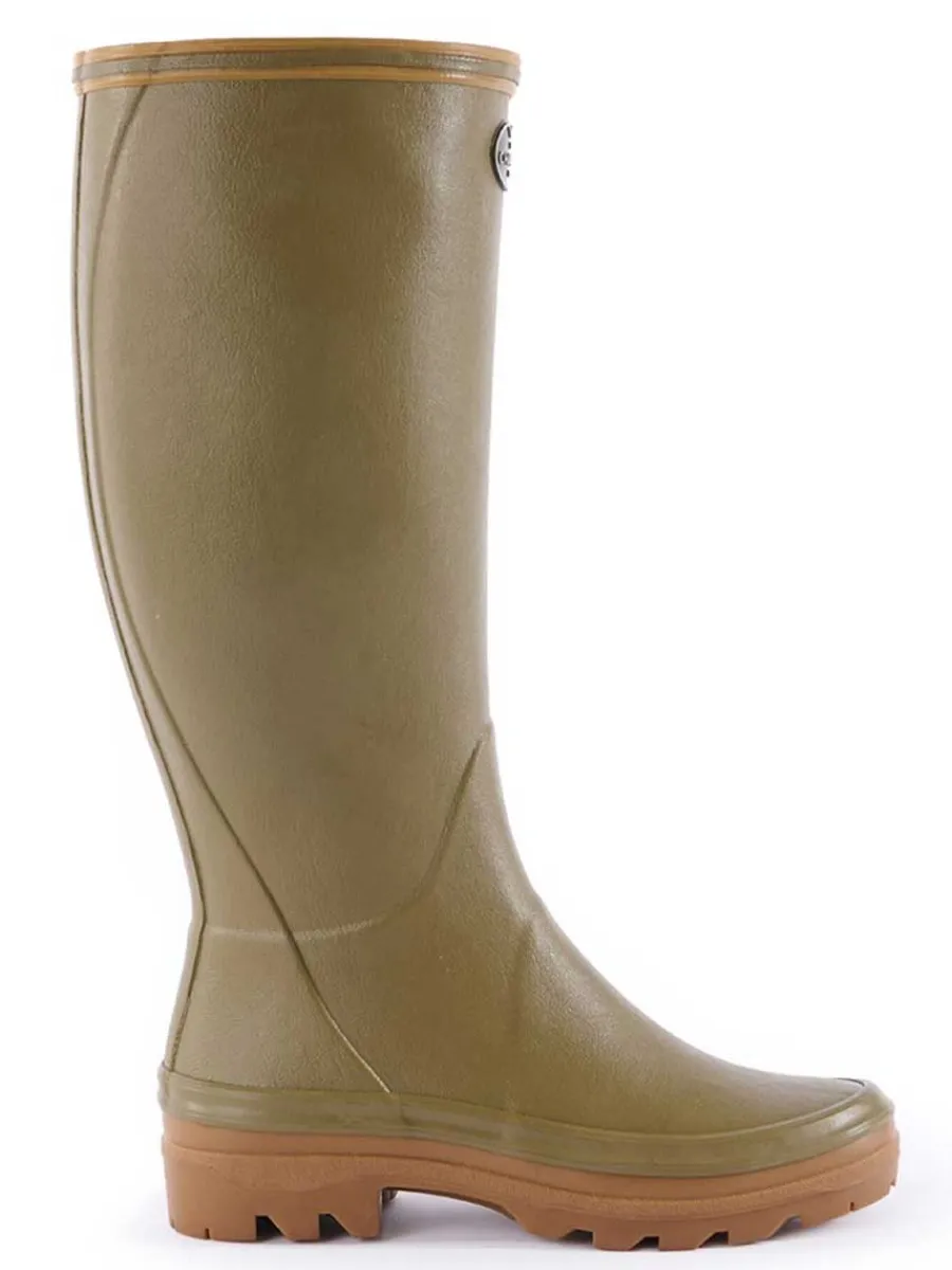 le_chameau_giverny_wellin_3-1.webp Women Le Chameau Giverny Wellington Boots - Ladies Jersey Lined - Iconic Gre